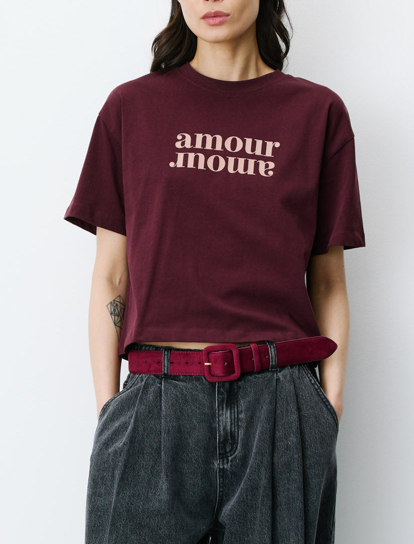 T-Shirt in cotone Grace&Mila Anis FW2617044 Ivoir Donna