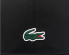 Cappellino sportivo Lacoste RK0846 nero unisex bambino - taffetà a rombi, cinturino regolabile, coccodrillo in silicone
