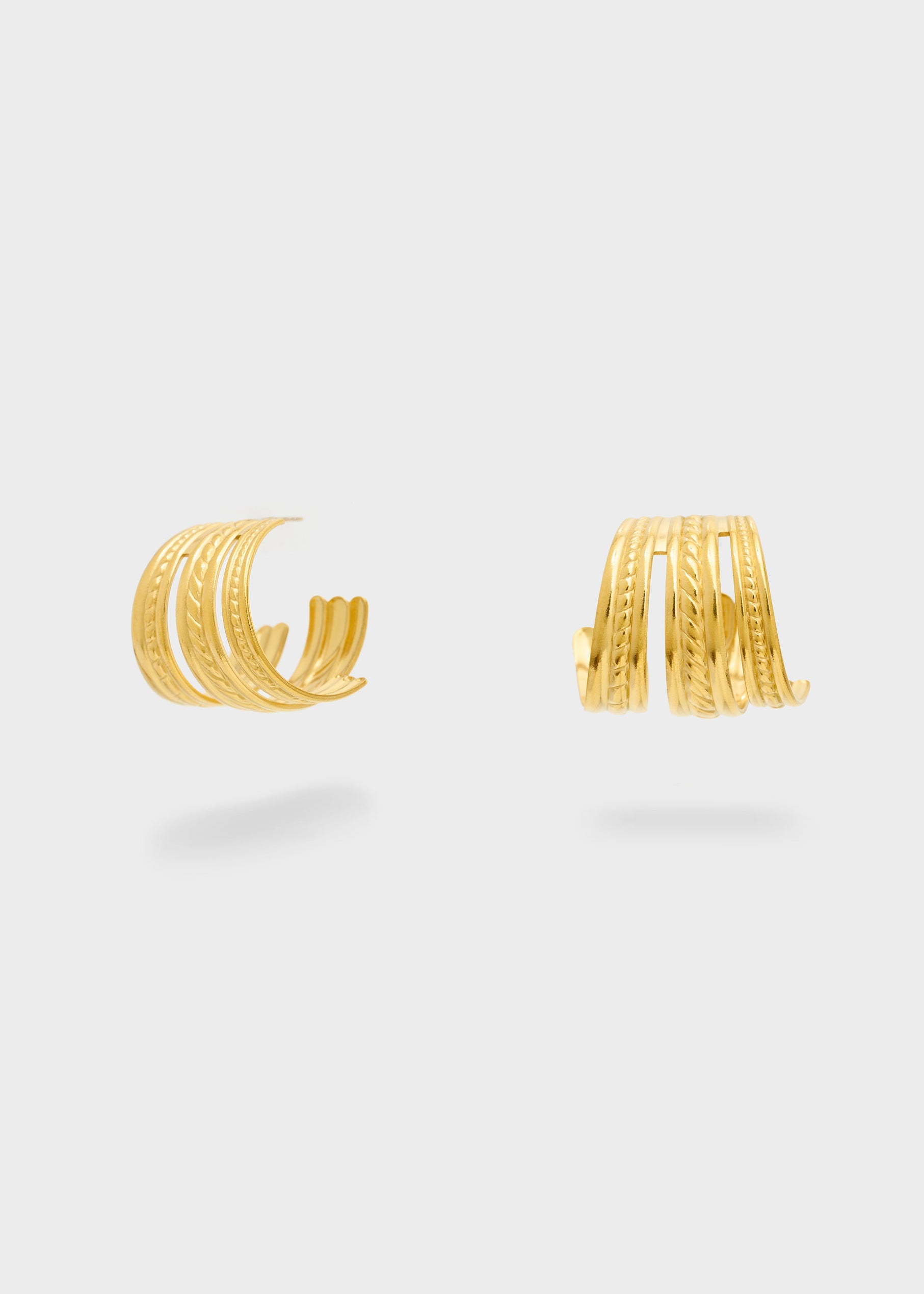 Orecchini A Lobo Tre Elementi Nali' YAOR0020 Oro Donna