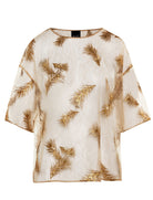 T-Shirt trasparente con paillettes Access Fahion 63-2017-354 Gold