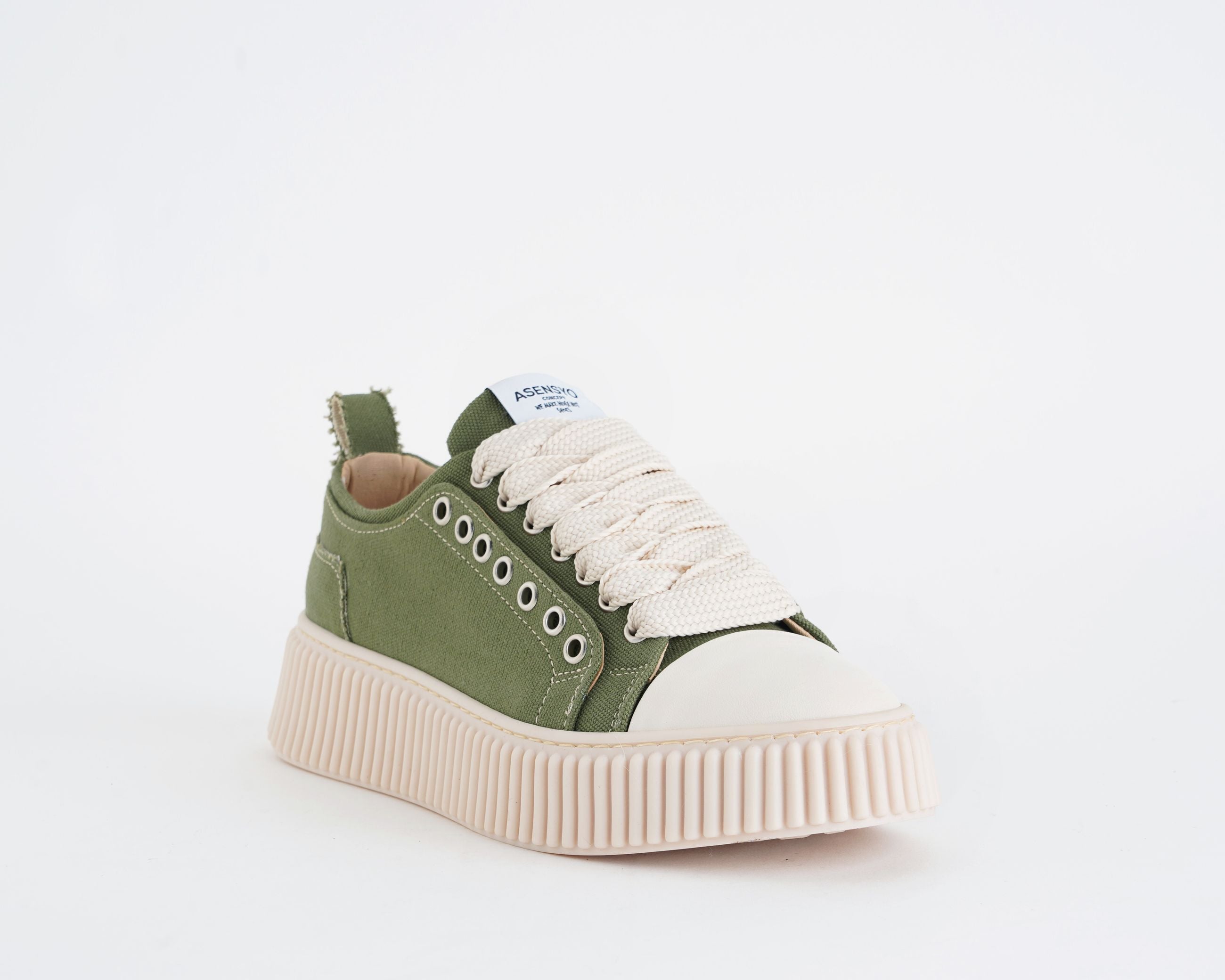 Asensyo AS36 V5 Sneakers Canvas Interno Pelle Uomo ASENSYO Verde