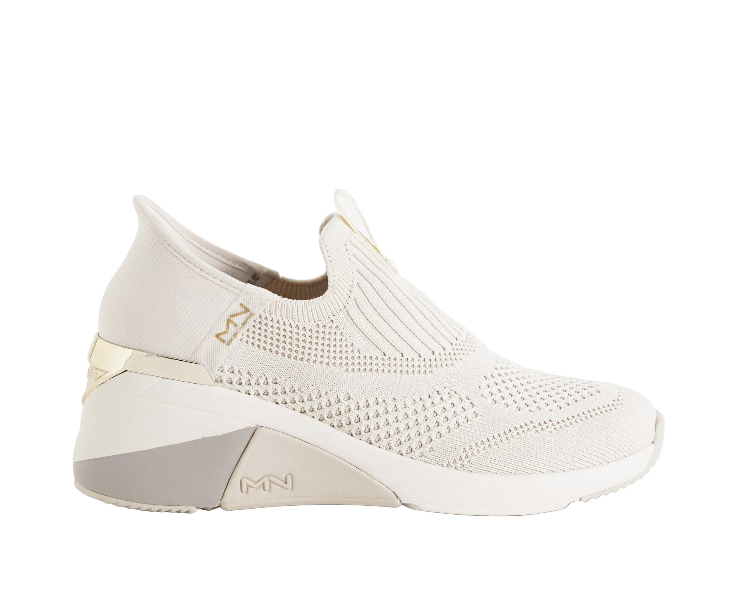 Sneakers Skechers Hands Free Slip-Ins® A Wedge-Crecent 177667 Taupe Donna