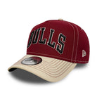 Cappello New Era 9FORTY E-Frame NBA Chicago Bulls City Icon 60856336 uomo colore rosso scuro Dark Red (601)