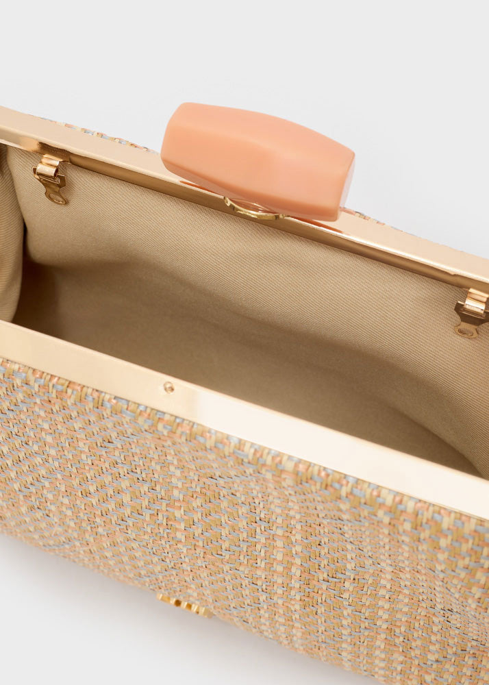Clutch Nalì Julia GMPC0048 in tessuto Arancio