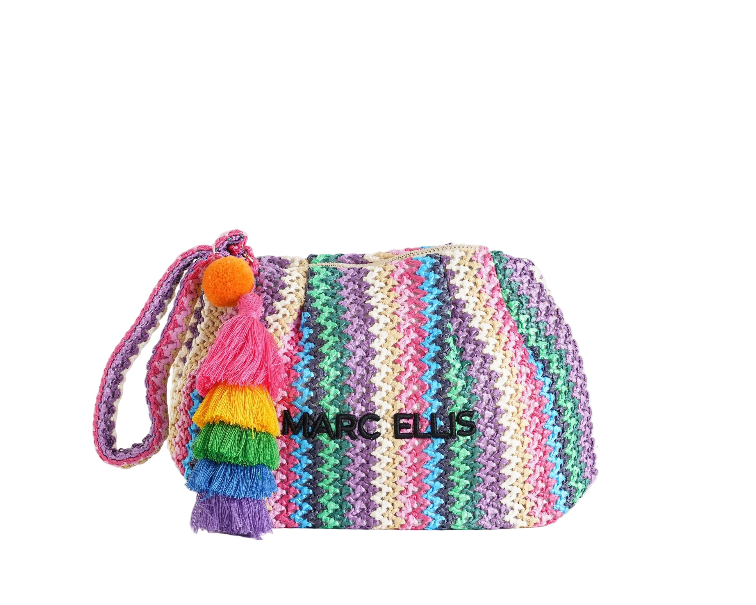Clutch Marc Ellis Buby S. Claire C Multicolor Pink - Vista Frontale

