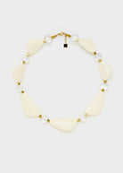 Collana Nalì Con Elementi Resina E Sfere EMCL1137 Bianco