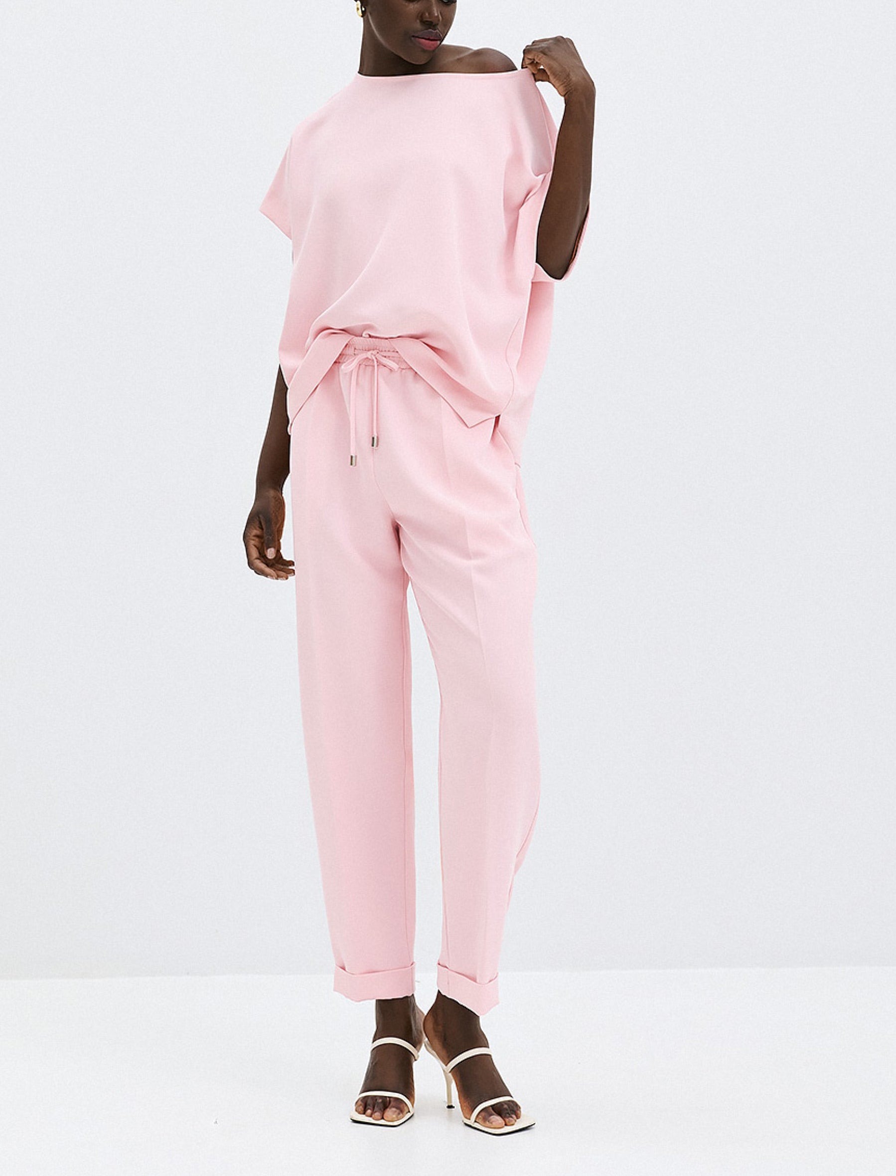 Blusa con pieghe sul retro Access Fashion 63-2601-282 Pink