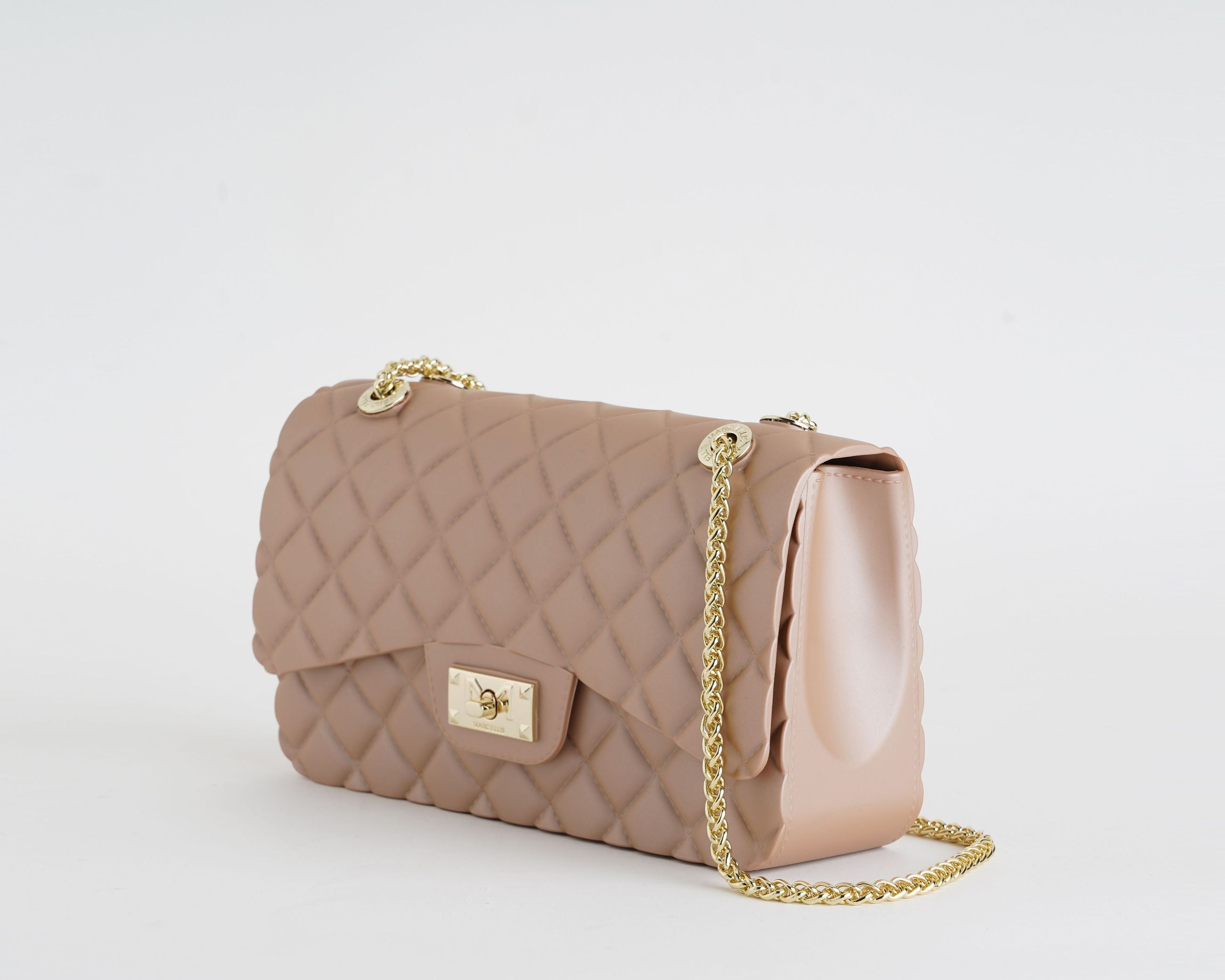Borsa a tracolla Marc Ellis Flat Falcon M 26 Donna Moka Mousse - Vista laterale