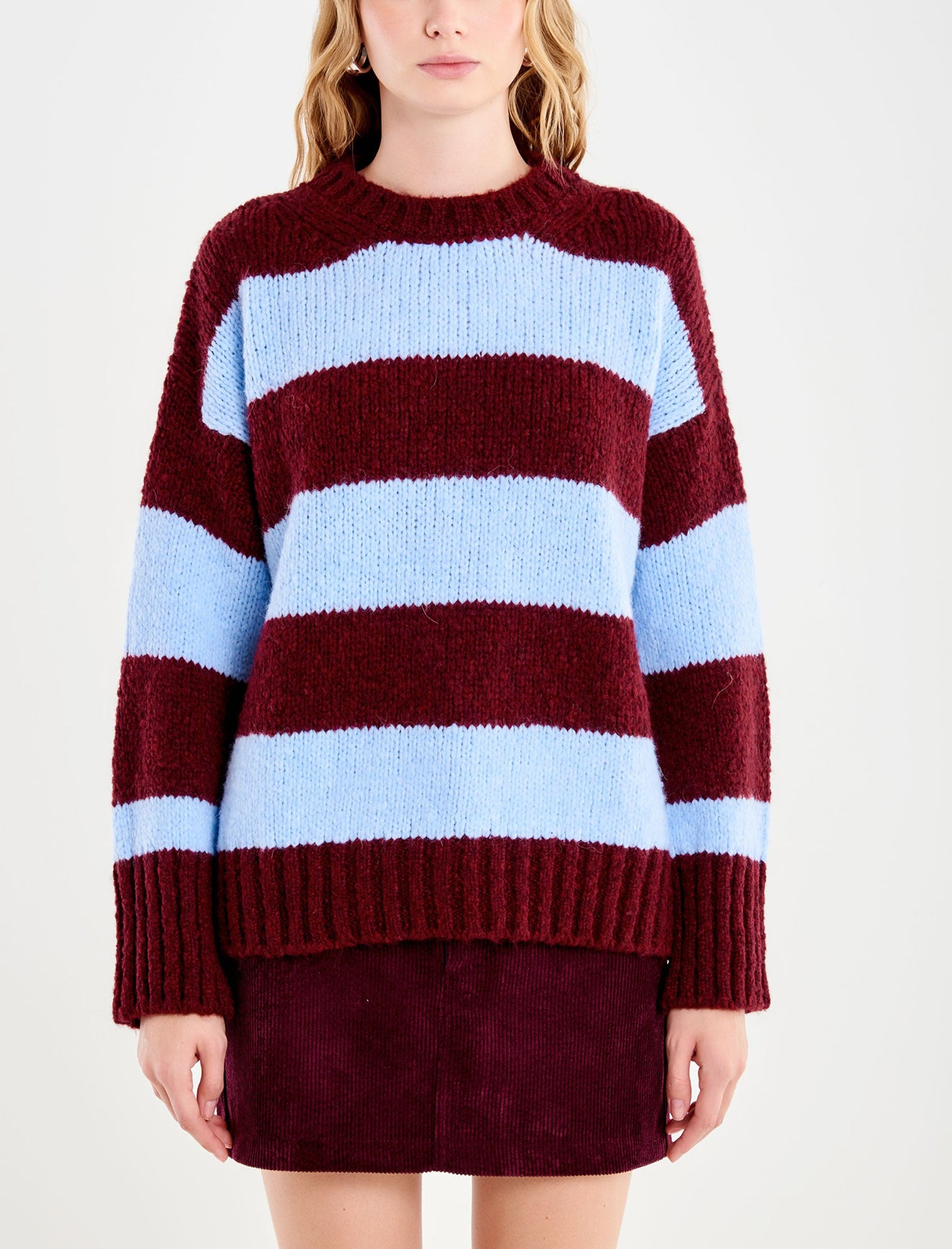 Pullover Girocollo a Righe VICOLO 33061F Donna