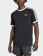 Adidas T-Shirt 3 Stripes KE3538 Nero – t-shirt uomo indossata, vista frontale