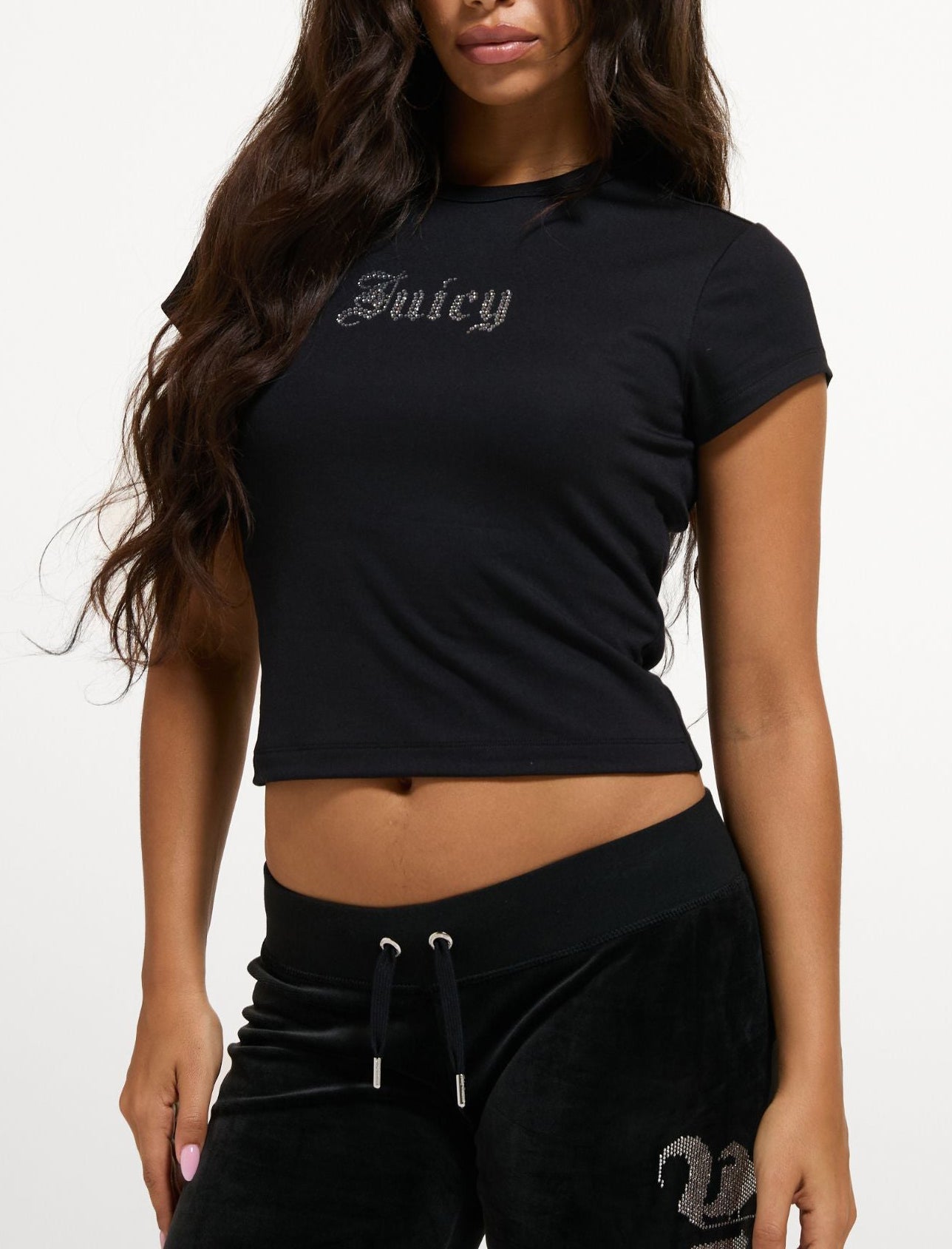 T-shirt Juicy Couture Old Gothic Juicy Baby VIJH71005WM8J00 Nero Donna