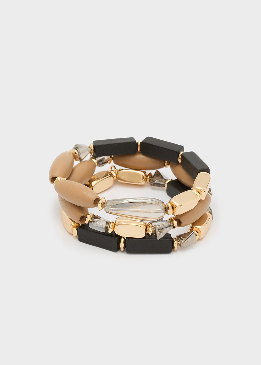 Set bracciali NALI' ABBR0184 Beige/Nero Donna