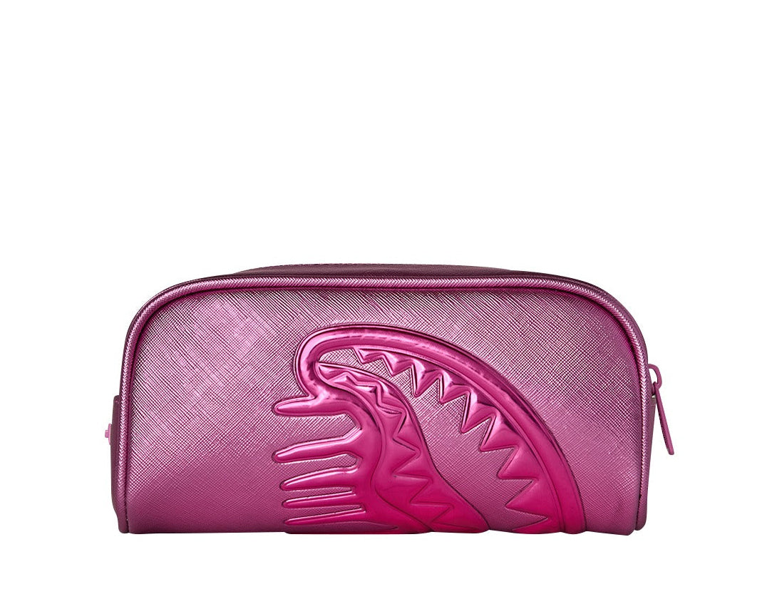 Pochette Metallic Pink Metallic Drip Pouch 910B9526NSZ Unisex Uomo Donna