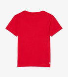 T-shirt Lacoste TJ0777 rosso unisex bambino - tecnologia Ultra Dry, cotone organico, taglie 8A-16A