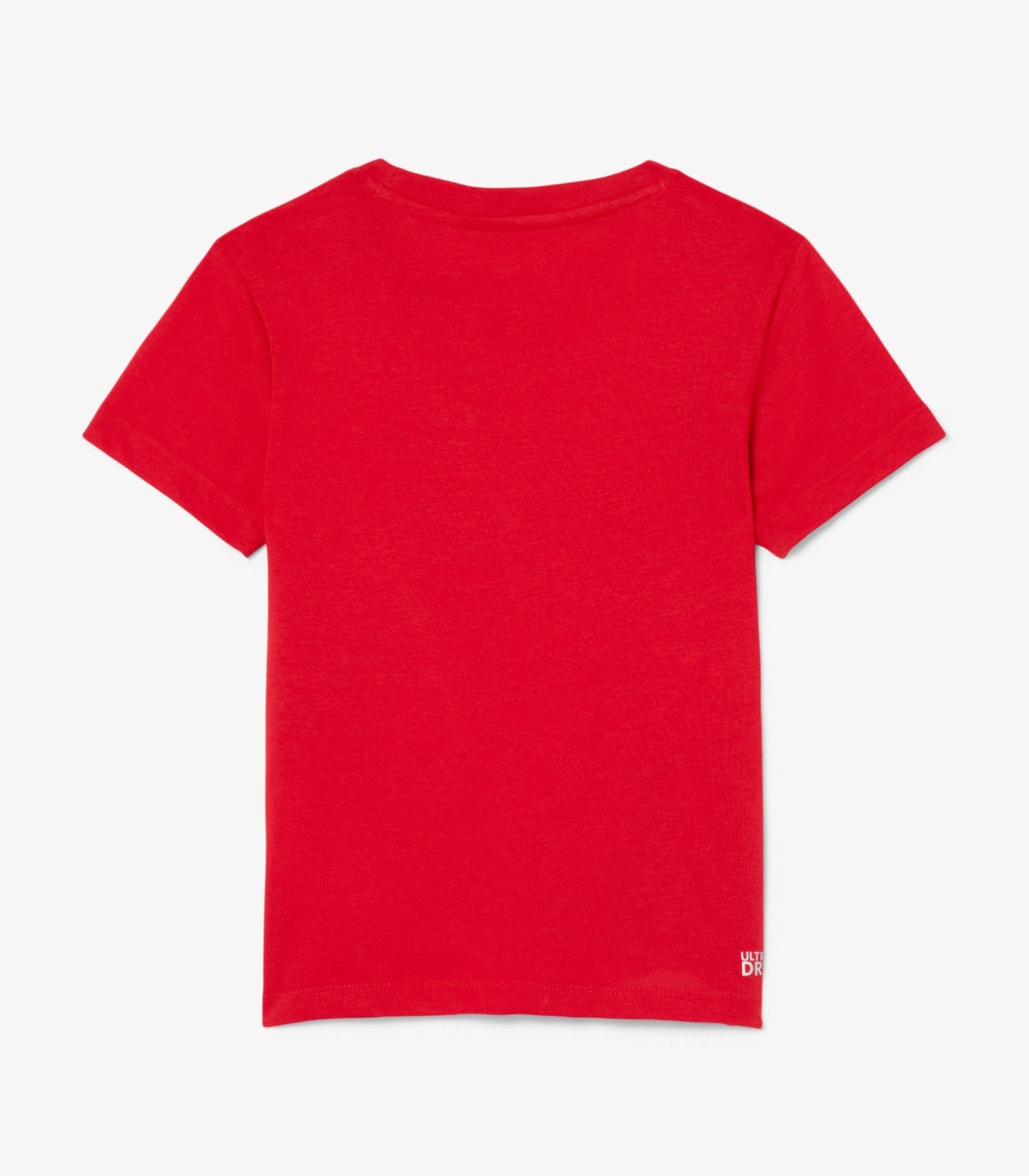 T-shirt Lacoste TJ0777 rosso unisex bambino - tecnologia Ultra Dry, cotone organico, taglie 8A-16A