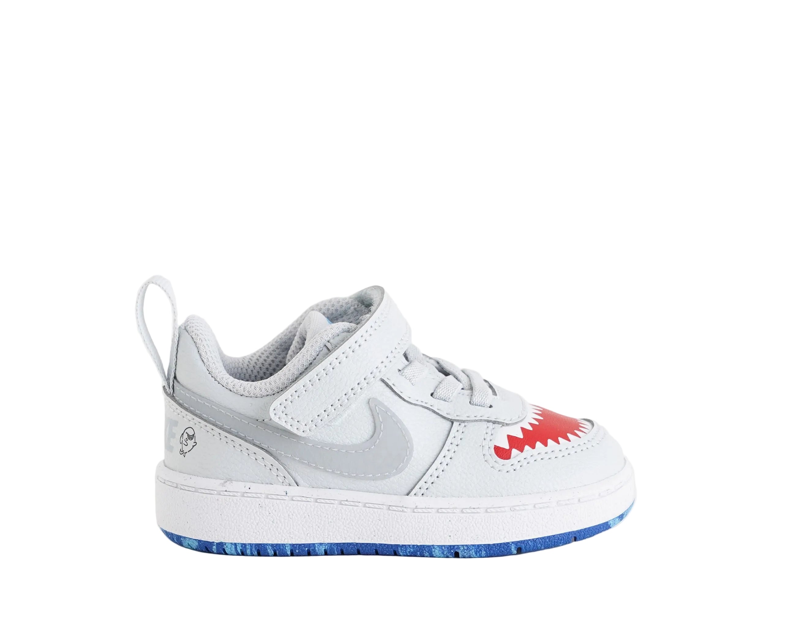 Sneakers Nike Court Boroug Low IO1662-001 Pure Platinum/Wolf Grey-Univ Red-Game Royal-Football Blue