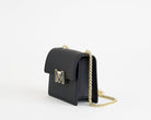 Borsa a spalla Marc Ellis Supermee S Donna Black Light Gold – Vista laterale
