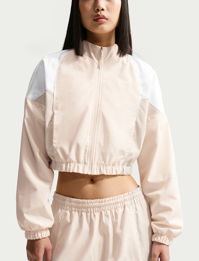 Giacca da tuta cropped Nike IF0216-103 Chalk/White/Light Bone Donna