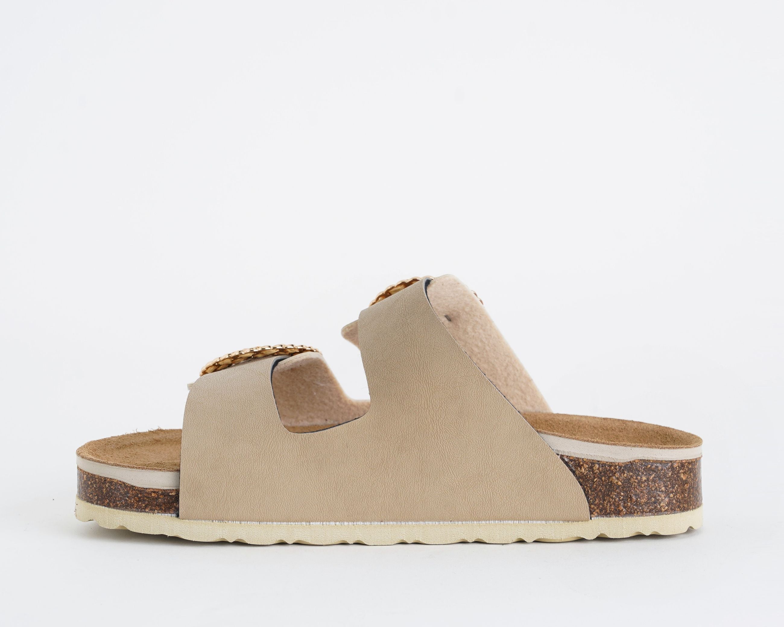 Sandalo VALLEVERDE VH31801T SABBIA - similpelle, fibbie con pietre, donna