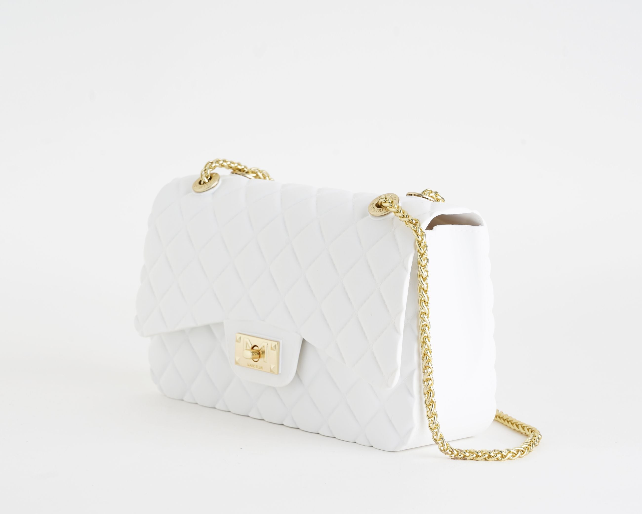 Borsa a tracolla Marc Ellis Flat Falcon M 26 Donna Light Tan - Vista laterale