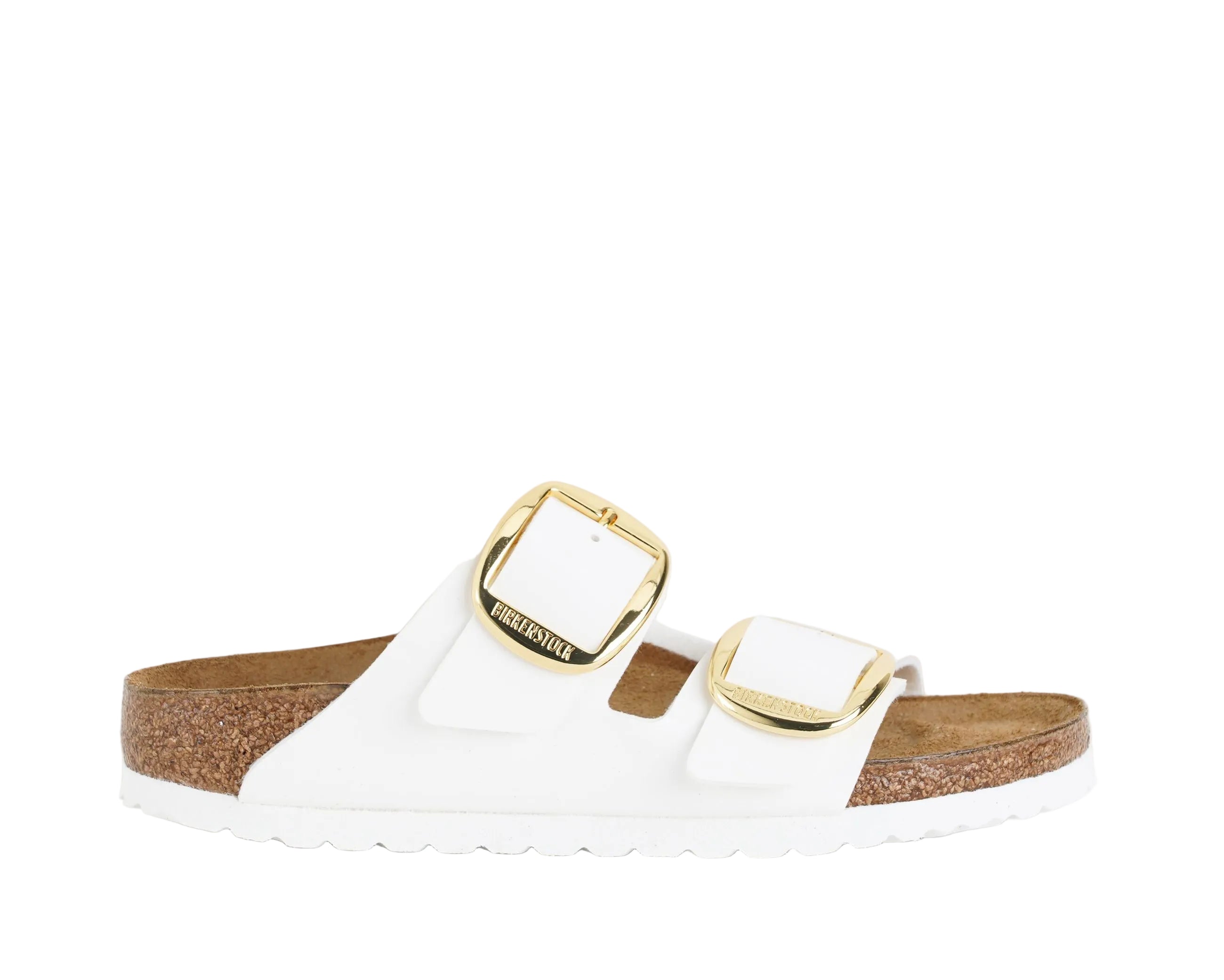Sandali Birkenstock Big Buckle Birko-Flor 1019818 Bianco Donna