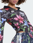 Bodysuit Adidas X Farm Rio KR0233 Nero / Bianco crema / Multicolore