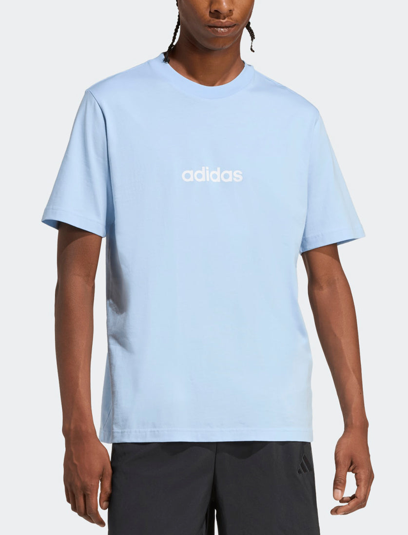 T-Shirt con stampa ADIDAS M Lin Sj T KT0554 Glow Blue Uomo