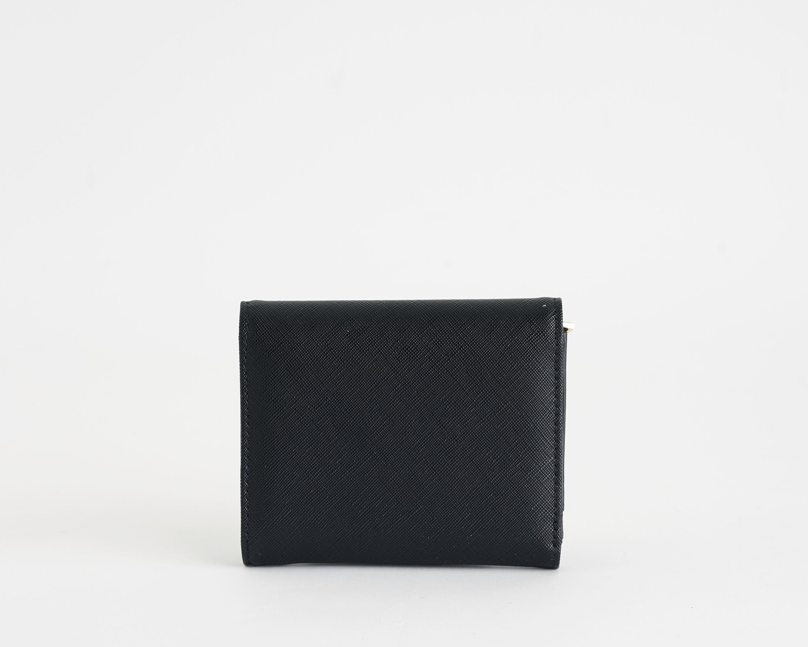 Portafoglio Marc Ellis Billye MF nero da donna in similpelle, 6 slot portacarte e portamonete, 11x13 cm
