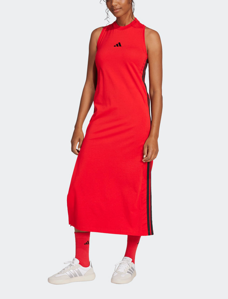 Abito ADIDAS Essentials 3-Stripes Long Racerback JE1206 Pure Ruby Donna