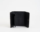 Portafoglio Marc Ellis Bria Leo camel leo da donna in similpelle, chiusura clip, 10 slot portacarte, 10x14 cm
