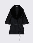 Poncho in montone sintetico Liu Jo 2F6045 T0300 Nero