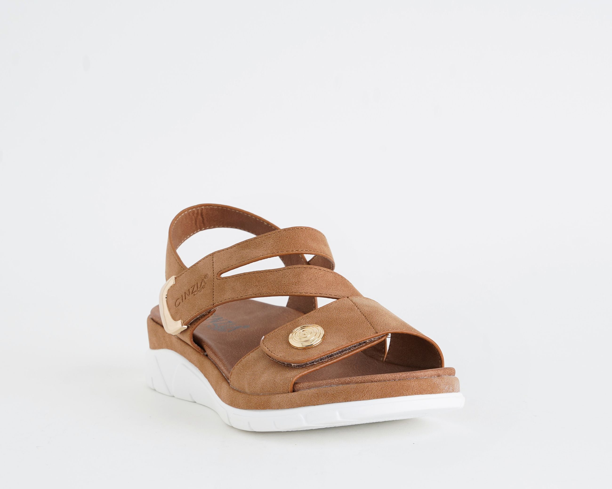 Sandali CINZIA SOFT BZ404 Similpelle Camel – Donna