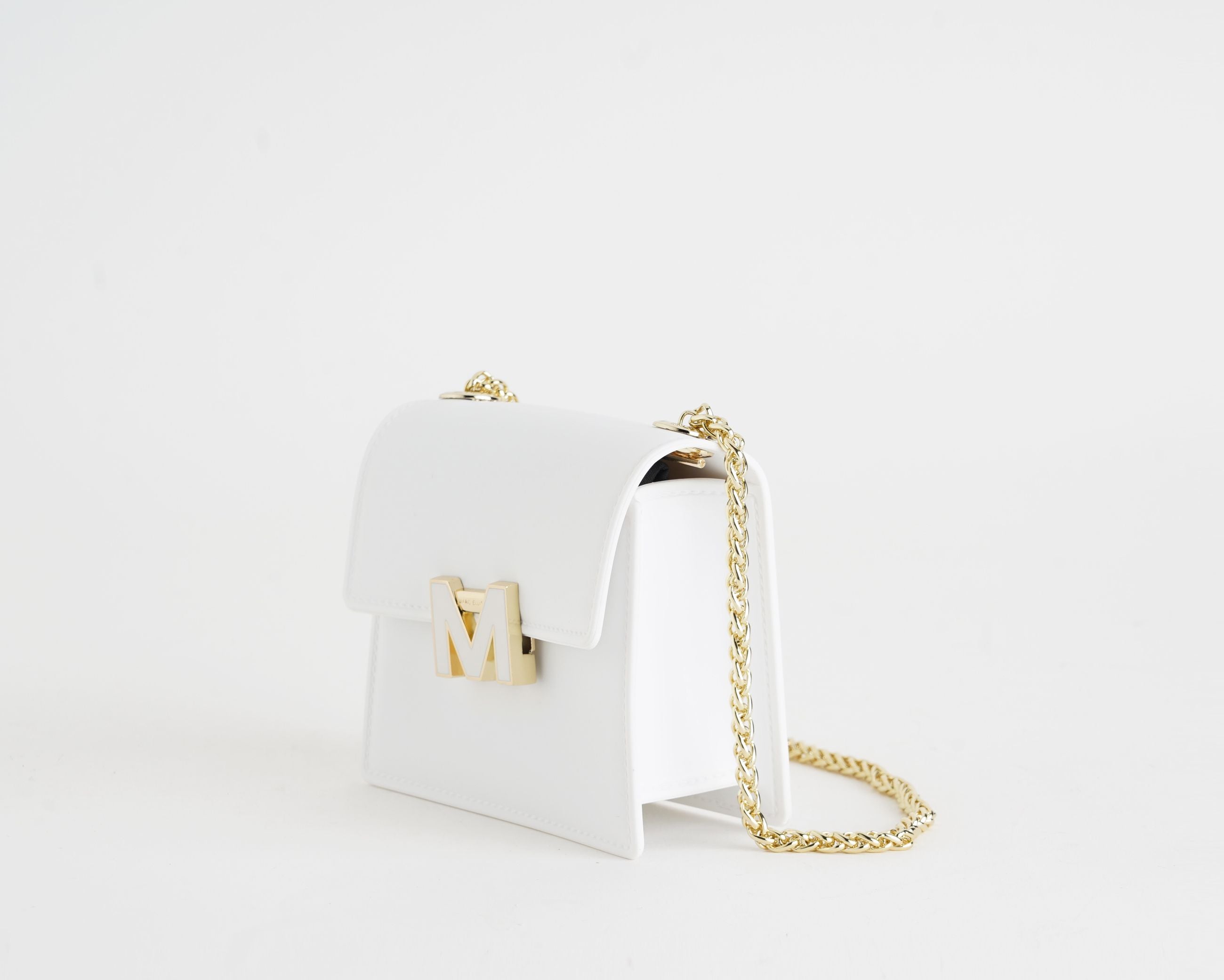 Borsa a spalla Marc Ellis Supermee S Donna Milk Light Gold – Vista laterale