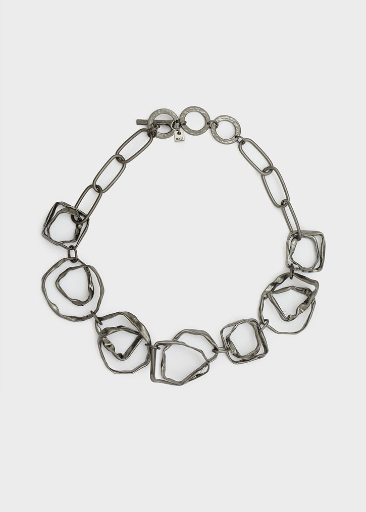 Collana girocollo catena NALI' ABCL0381 Argento scuro Donna