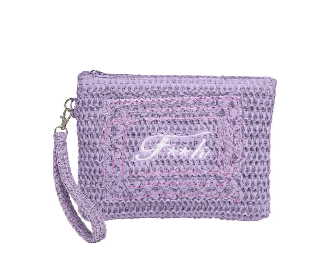 Pochette in rafia F**k FA26-SW0007LC Lilla Donna