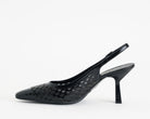 Decolletè Melluso E1857 pelle nera cinturino regolabile tacco 80mm donna vista laterale