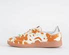 Sneakers Polo Arancio Prima Base 51563 stile retrò – vista laterale sinistra