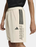 Vista laterale shorts Adidas House Of Tiro KC2896 Crystal Linen uomo