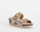 Sandalo con zeppa Melluso 018182 Taupe Donna