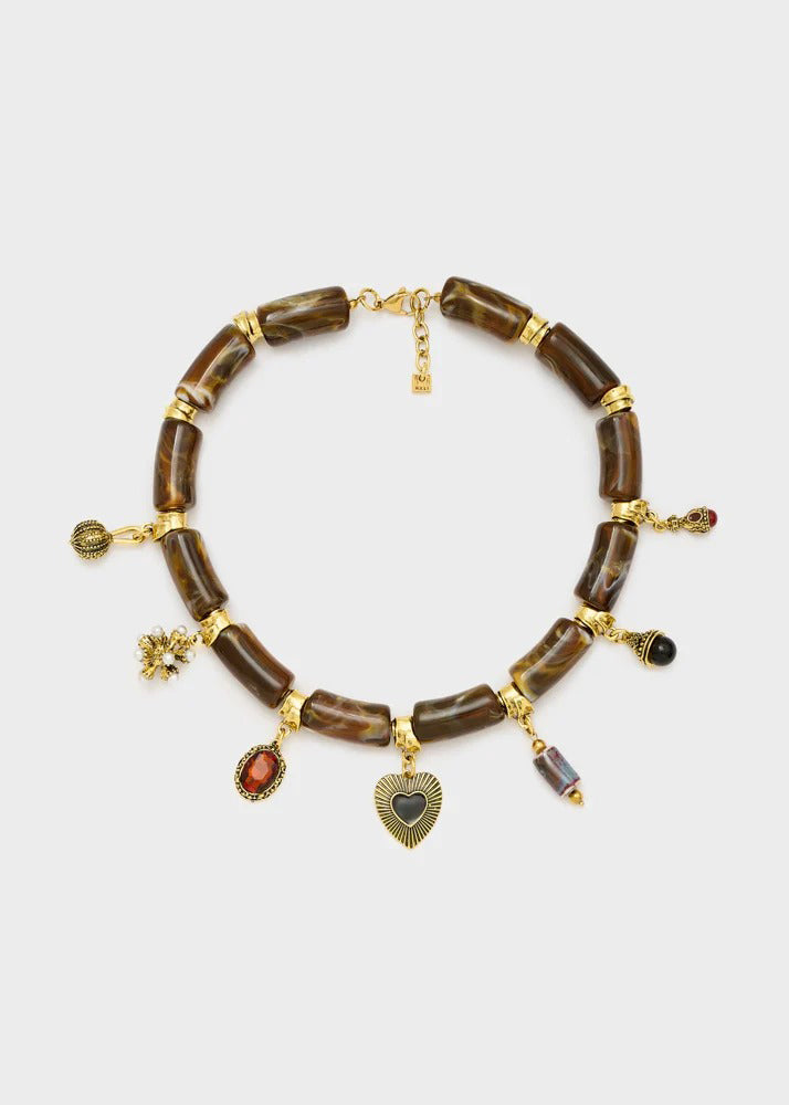 Collana Nalì Kye EMCL1291 Marrone Donna