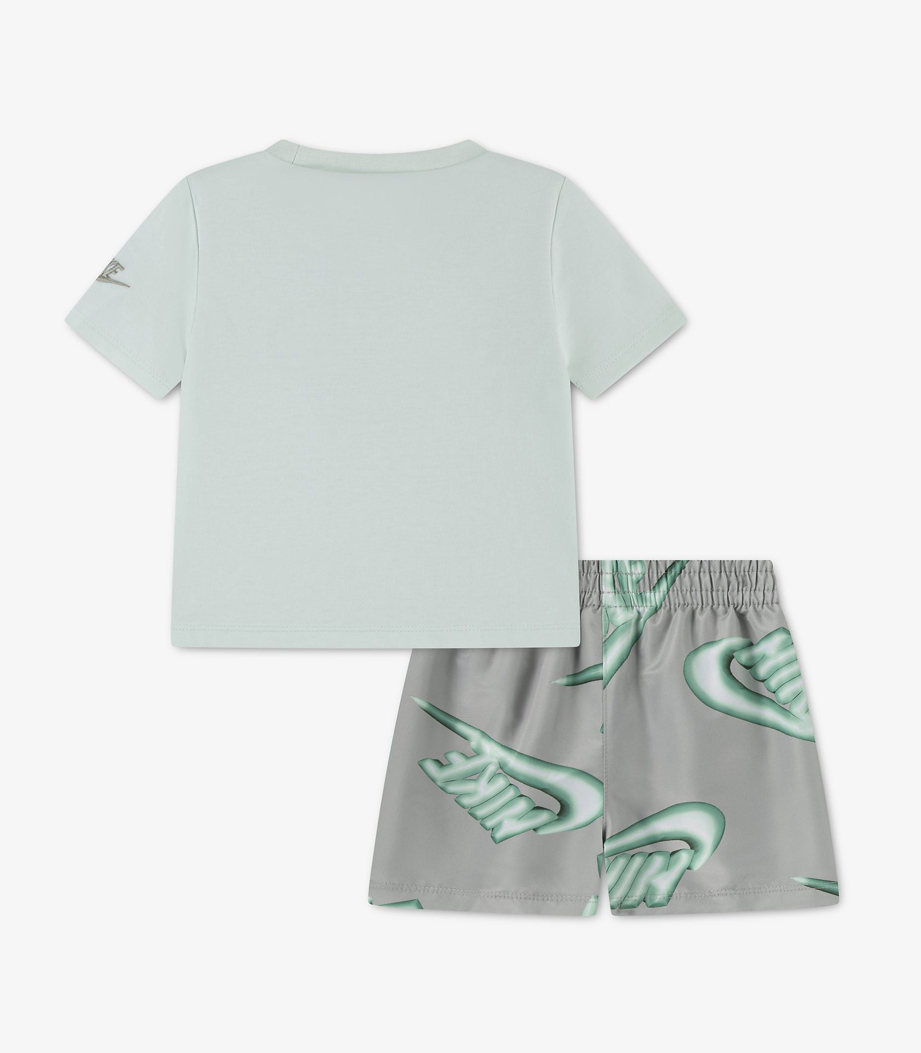 Nike Set T-Shirt e Shorts Club Xprs 86N878-F28 Spruce Fog bambino