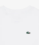 T-shirt Lacoste TJ0777-W8L Bianco Unisex bambino , dettaglio logo 
