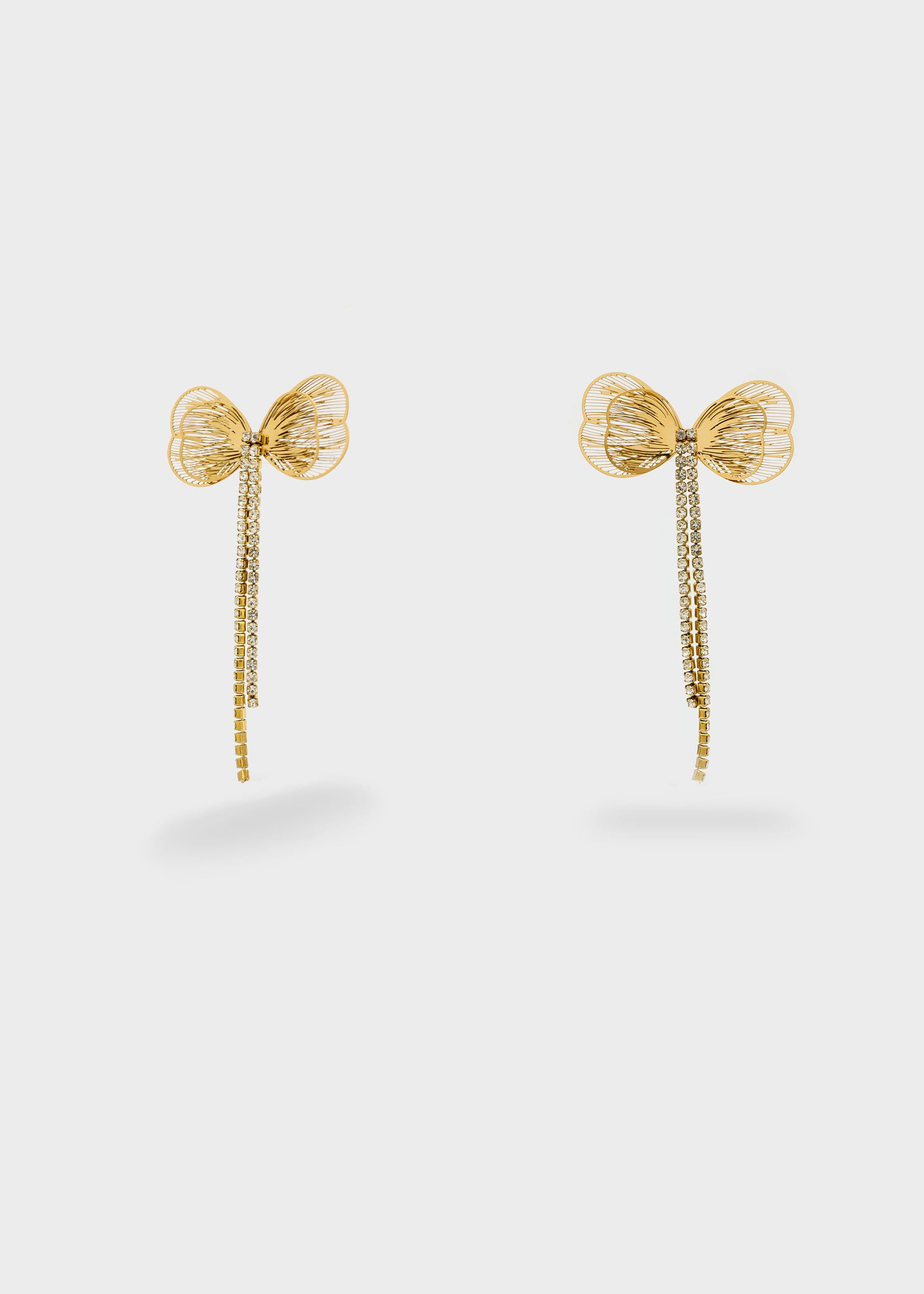 Orecchini Pendenti Farfalle Pietre Nali' YAOR0028 Oro Donna