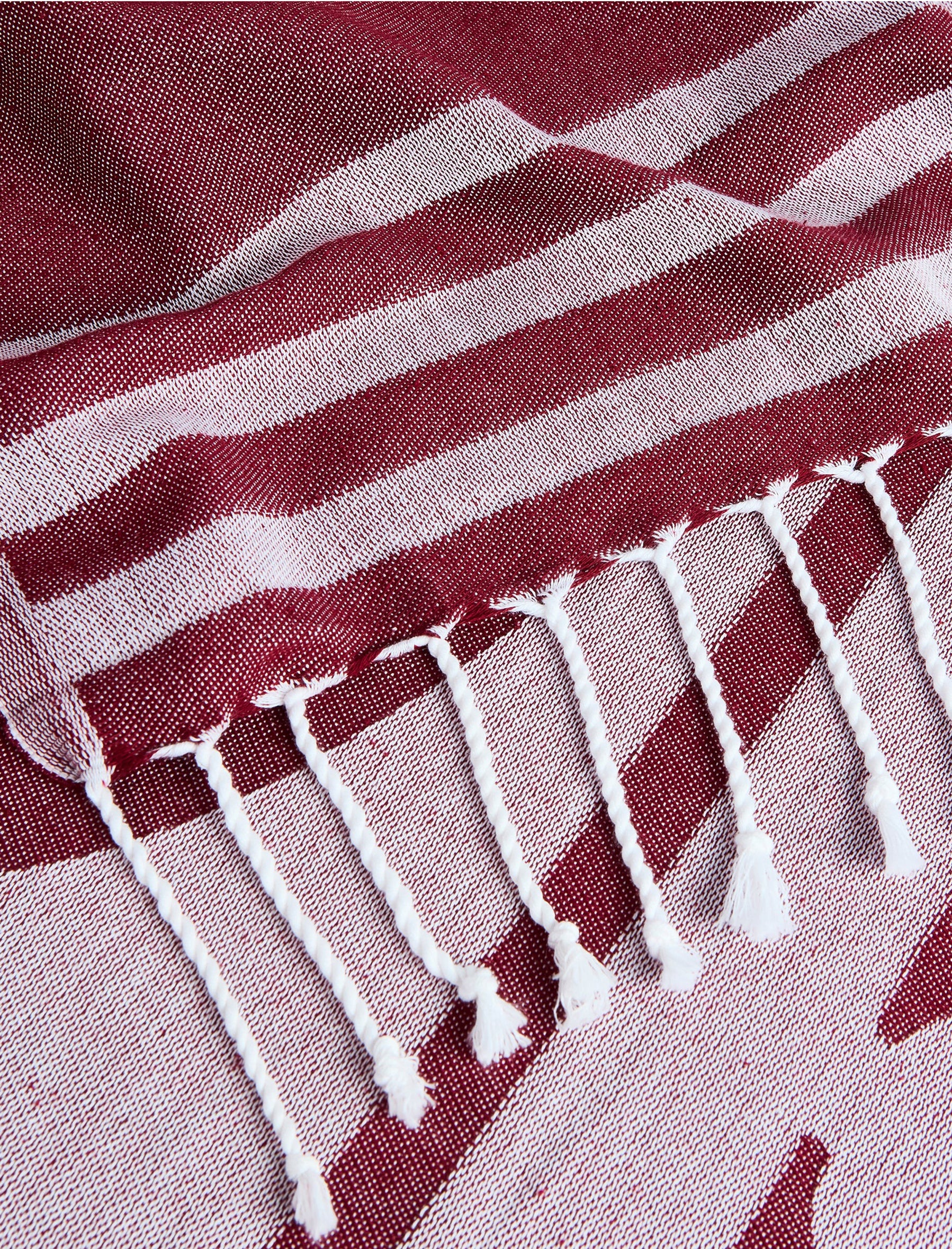 Telo mare Fouta Jacquard con logo Sundek AM401ATC1000 Deep Scarlet