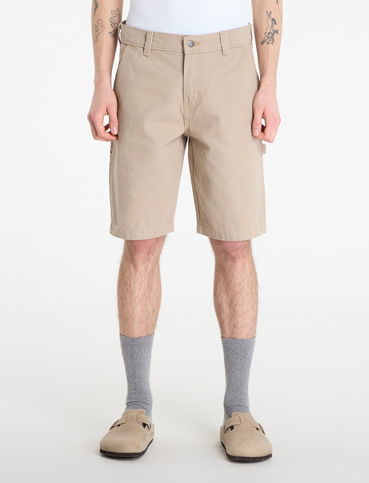 Dickies Canvas Carpenter Short Desert Sand DK0A888G0DS1 – Shorts uomo in canvas workwear