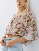 Camicetta stampata con lacci Access Fashion 63-2131-0004