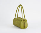 Borsa a spalla Vicolo Hicari Bag XAB0039 ecopelle intrecciata verde pistacchio donna vista laterale