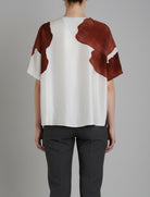 Blusa Anonyme Leaf A76SB087 Brick