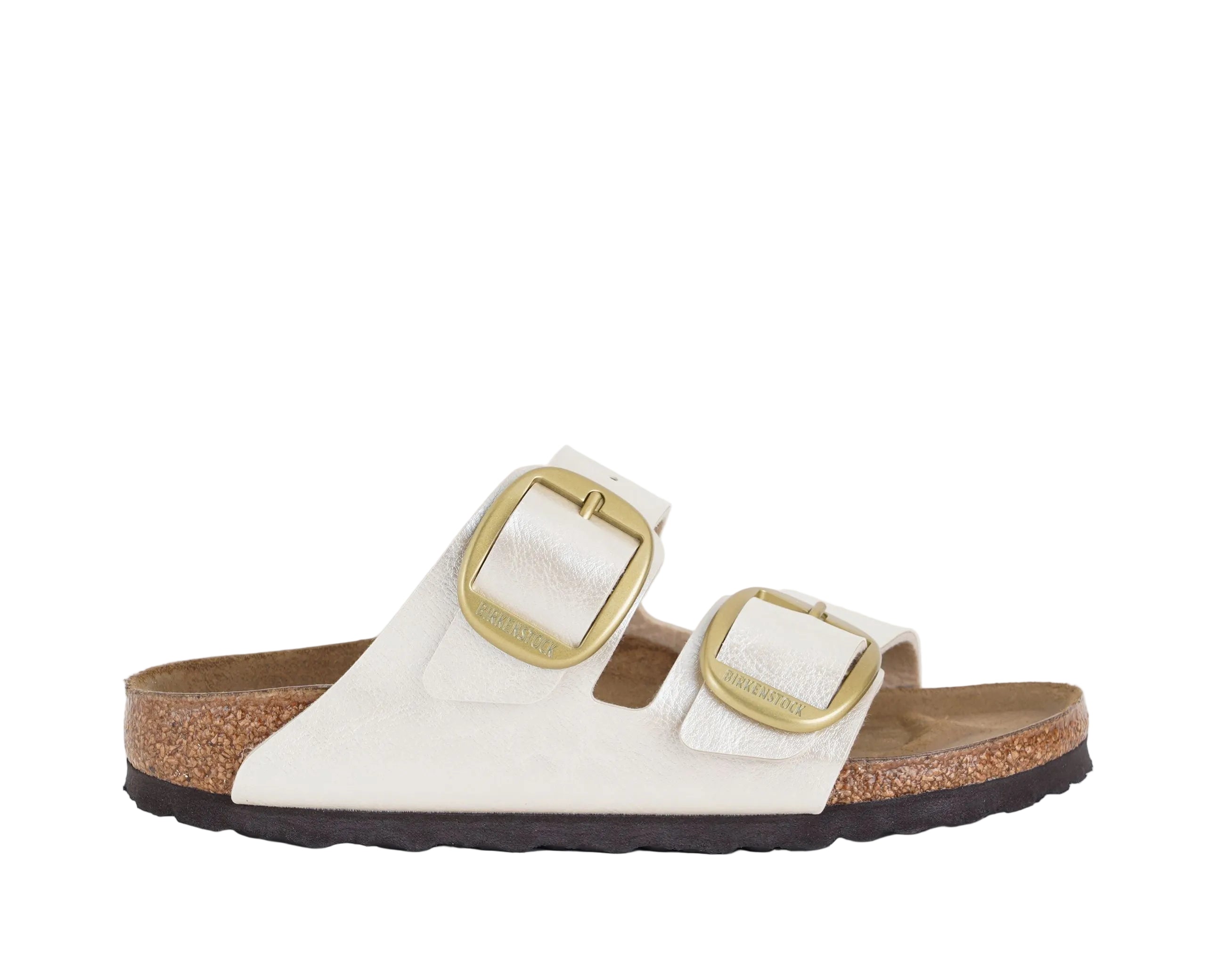 Sandalo basso Birkenstock Arizona Big Buckle 1020021 Graceful Pearl White Donna