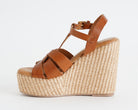 Sandali con zeppa Sandro Rosi 4323 Cuoio
